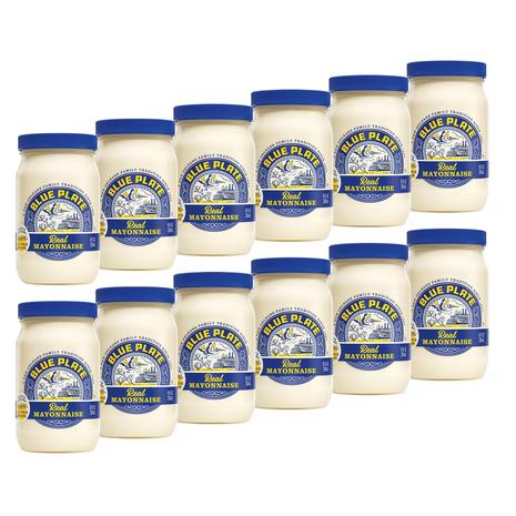 12-Pack Blue Plate Real Mayonnaise (8oz)