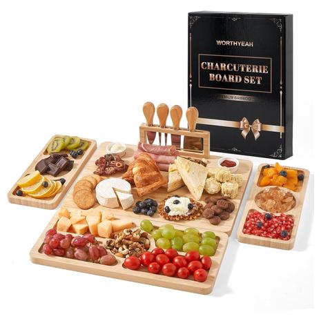 Large Charcuterie Board Set w/ Serving Tray