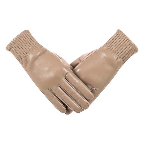 Women's Winter Fashion Leather Gloves