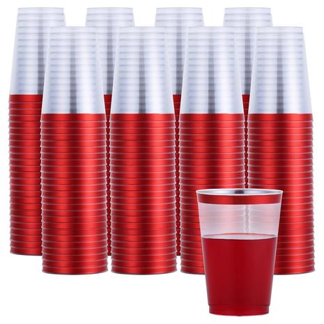 100 Or 200 Red Plastic Cups