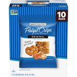 Snack Factory Pretzel Crisps, Original, 1 Oz Snack Bags, 10 Ct