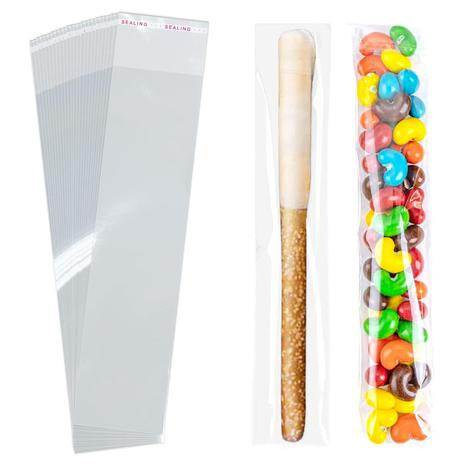 100 Clear Resealable 8" Cellophane Bags