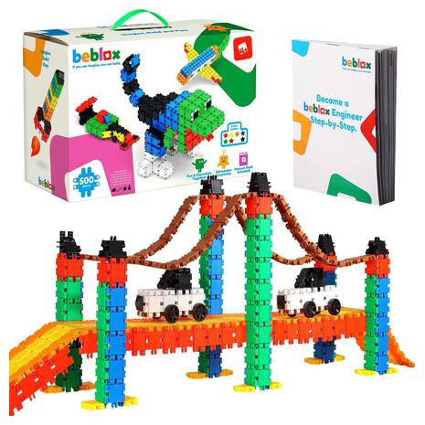 500 Piece BEBLOX Building Blocks Set (Same As Clics)