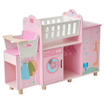 6-In-1 Wooden Doll Nursery Station