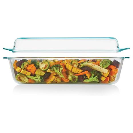 5.2-Qt Pyrex Deep 2-in-1 Glass Baking Dish w/ Glass Lid (9"x13")