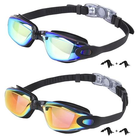 2-Pack Kid's Anti-Fog Leak Proof Swimming Goggles