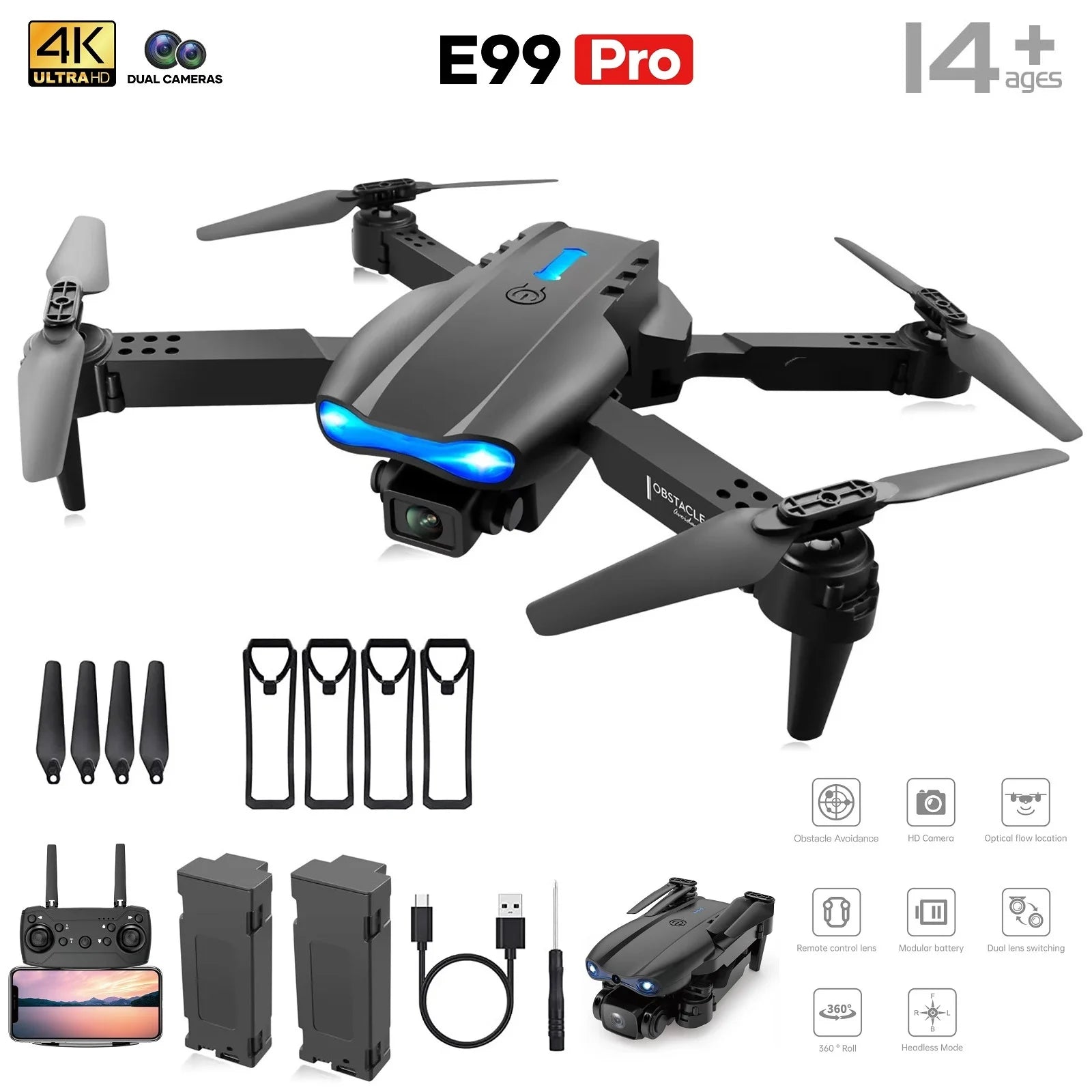 4K HD Dual Camera Drone