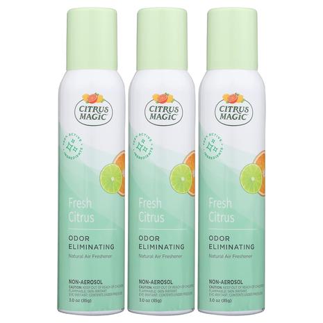 3-Pack Citrus Magic Air Freshener Spray