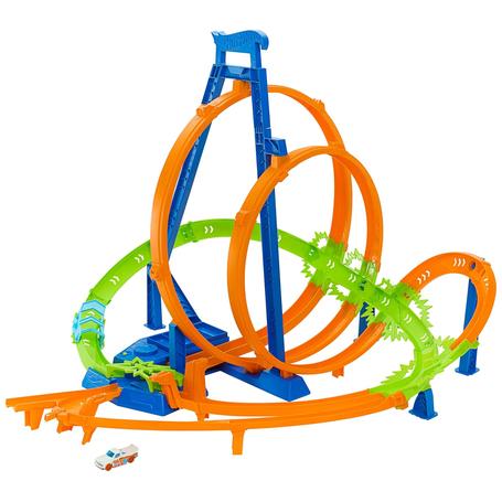 Hot Wheels Epic Crash Track Set With Motorized Booster & 5 Crash Zones