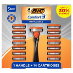 Men's BIC Comfort 3 Refillable Holiday Razor Set