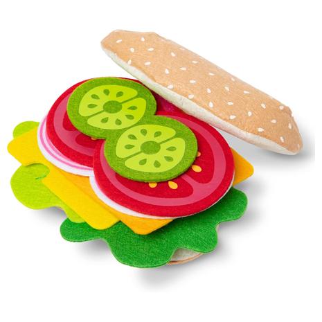 Melissa & Doug Felt Food Sandwich Play Food Set