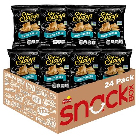 24 Bags Of Stacy's Pita Chips, Simply Naked