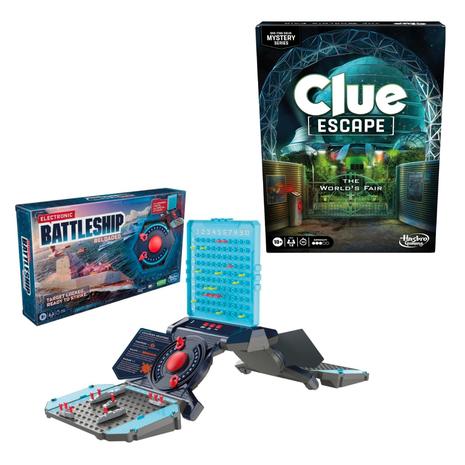 Clue Escape & Electronic Battleship Reloaded Board Game