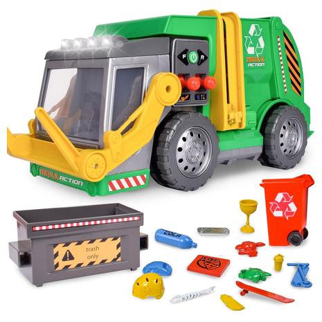 Maxx Action 3-N-1 Large Motorized Garbage Truck Toy