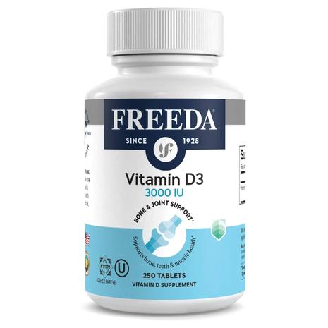 250-Ct Freeda Vitamin D3 3000 IU Tablets