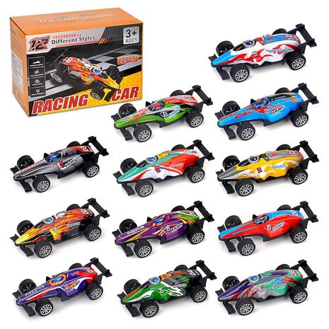 12 Pull Back Toy Racing Cars