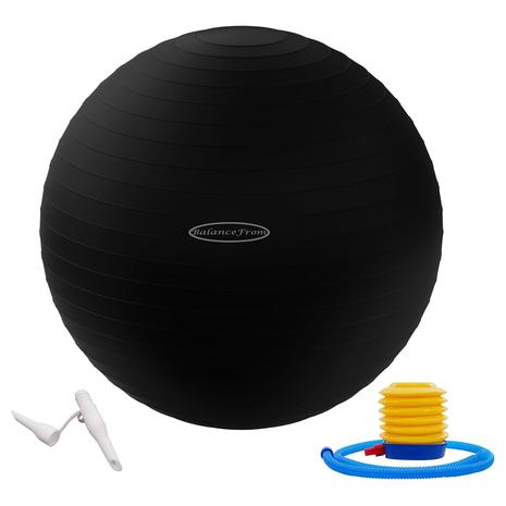 Anti-Burst and Slip Resistant Exercise Yoga Ball w/ Pump