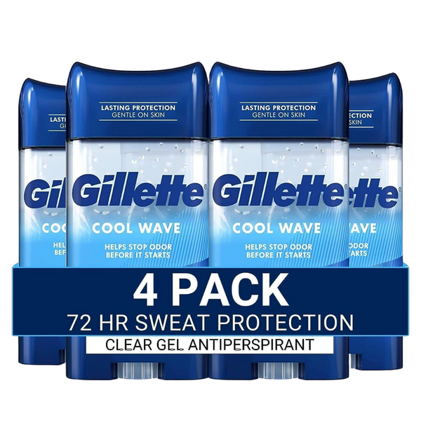 4-Pack Gillette 72-Hour Sweat Protection Deodorant