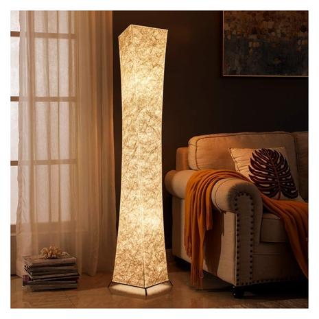 61'' Dimmable LED Floor Lamp With Fabric Shade