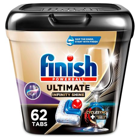 62-Count Finish Ultimate Plus Infinity Shine Dishwasher Pods