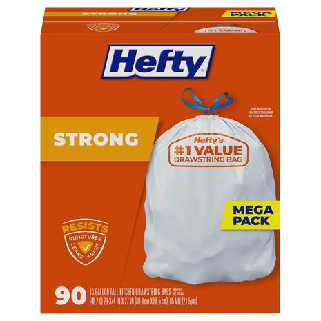 90-Count Hefty Strong Tall Kitchen Trash Bags