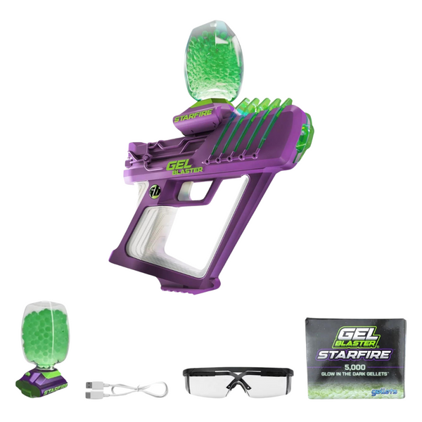 Gel Blaster Starfire Glow-in-the-Dark Gellet Blaster with 5,000 Starfire Gellets