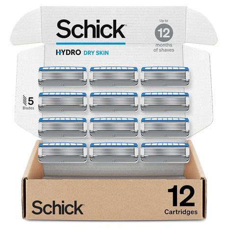 12-Count Schick Hydro Dry Skin Razor Refills