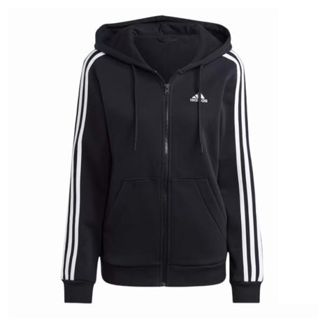 Adidas Women's 3-Stripe Full-Zip Fleece Hoodie