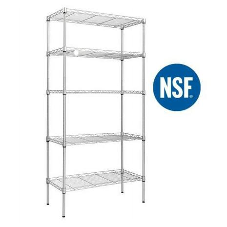 5-Tier Wire Shelving Unit