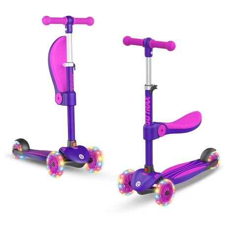 Gotrax KS3 Kids LED Lighted Kick Scooter with Seat