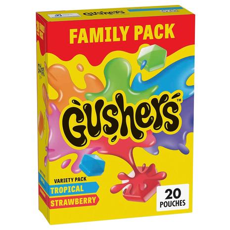 Gushers Tropical Fruit & Strawberry Flavored Snacks