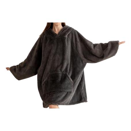 Women's Oversized Faux Rabbit Fur Bathrobe Or Sleepwear