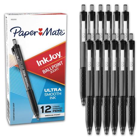 12-Count Paper Mate InkJoy Retractable Ballpoint Pens