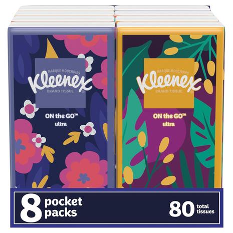 8-Pack Kleenex On The Go Tissues