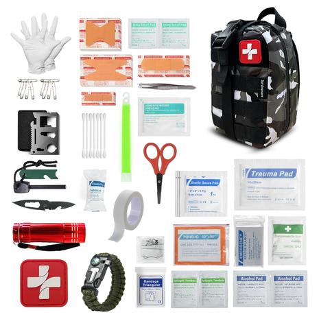 200 Piece Waterproof Premium Survival First Aid Kit