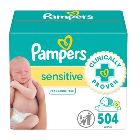 504 Pampers Sensitive Wipes