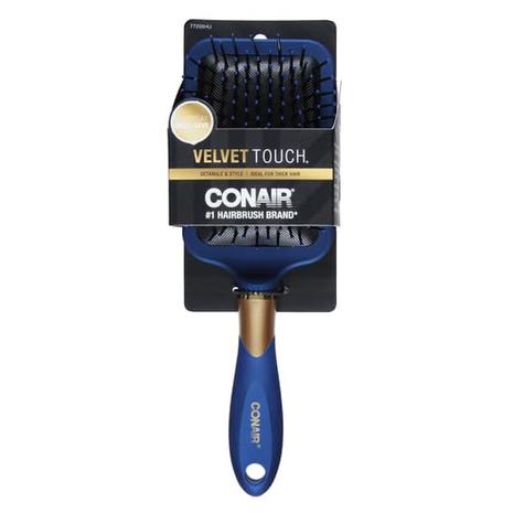 Conair Velvet Touch Paddle Cushion Detangling Hairbrush