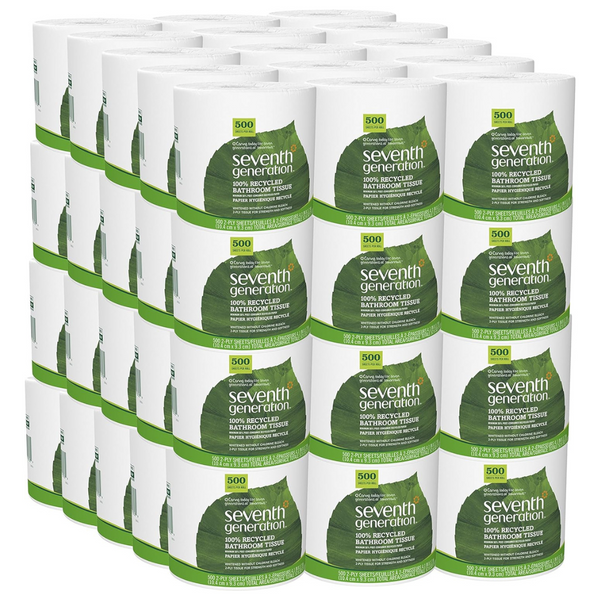 60 Rolls Of Seventh Generation 2-Ply Toilet Paper