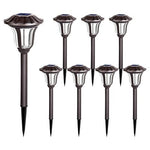 8 Waterproof Solar Pathway Lights