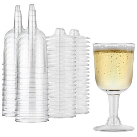 20-Pack Shatterproof Clear Wine Goblets