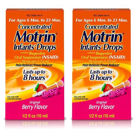 2 Bottles Of Infants Concentrated Motrin Drops