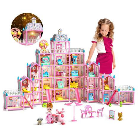 29 Room Huge Doll House With Accessories & Furniture