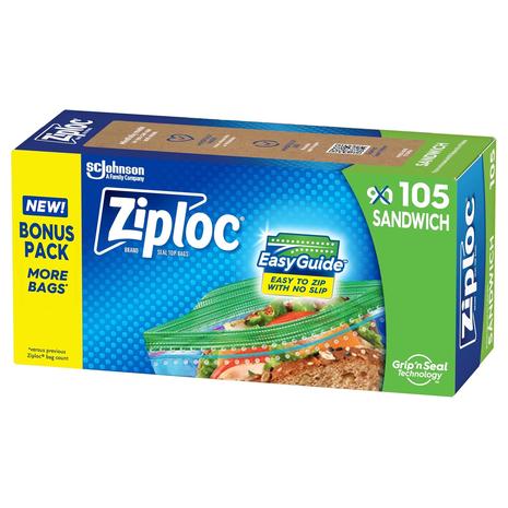 105 Ziploc Sandwich Bags