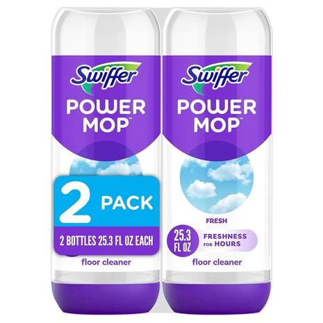 2-Pack Swiffer PowerMop Floor Cleaning Solution w/ Fresh Scent