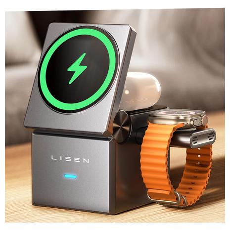 Lisen 3-in-1 Magsafe Wireless Charging Station