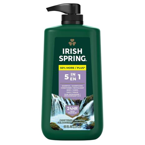 Irish Spring 5-In-1 Body Wash