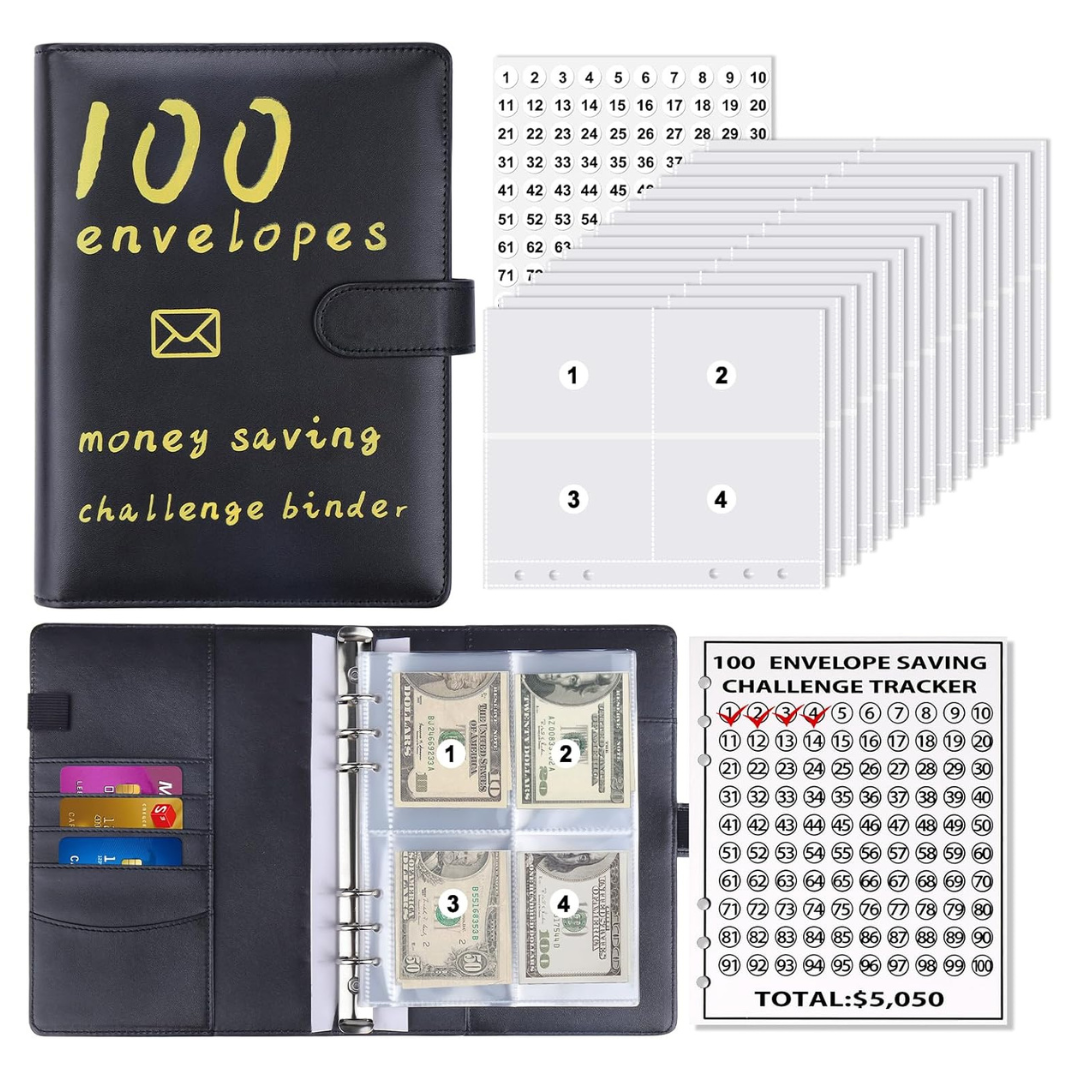 100 Envelopes Money Savings Challenge Book