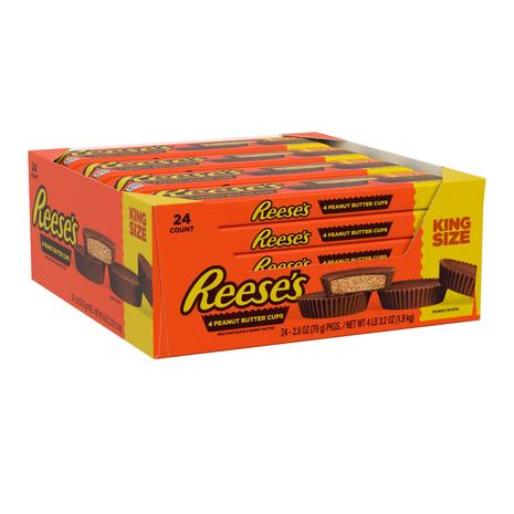 24-Ct Reese's Milk Chocolate King Size Peanut Butter Cups (OU-D)