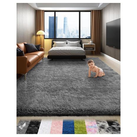 4'x6' Indoor Shaggy Soft Plush Carpet