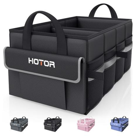 Foldable Car Trunk Organizer w/ Multi Compartments